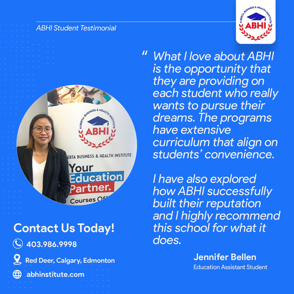 Educational Assistant Program Education Assistant Program – ABHI